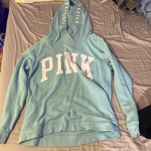 victoria secret blue hoodie women’s medium